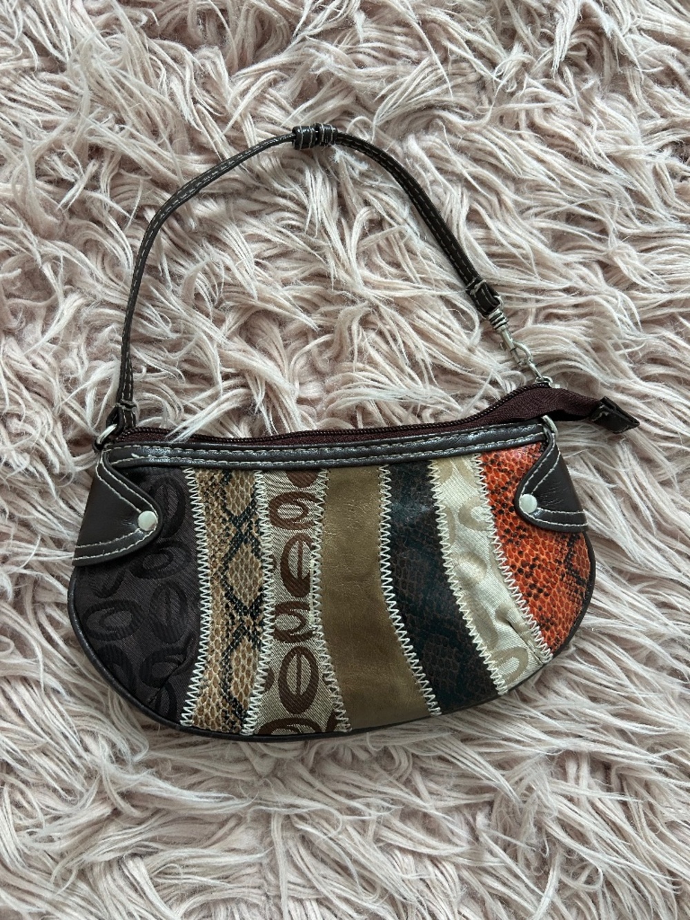 Vintage leather mini purse